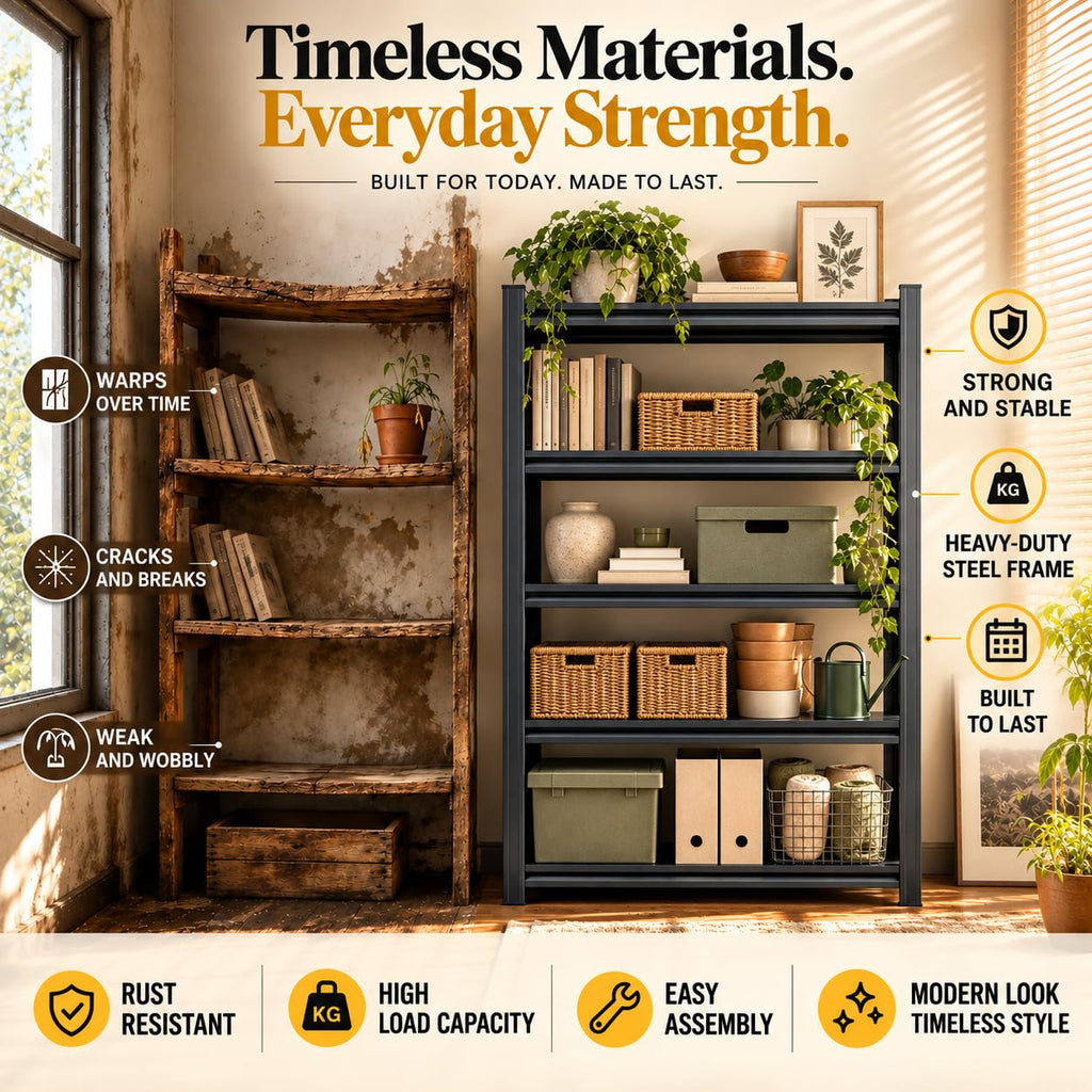 Metal Adjustable Heavy Duty Bookshelf O8140