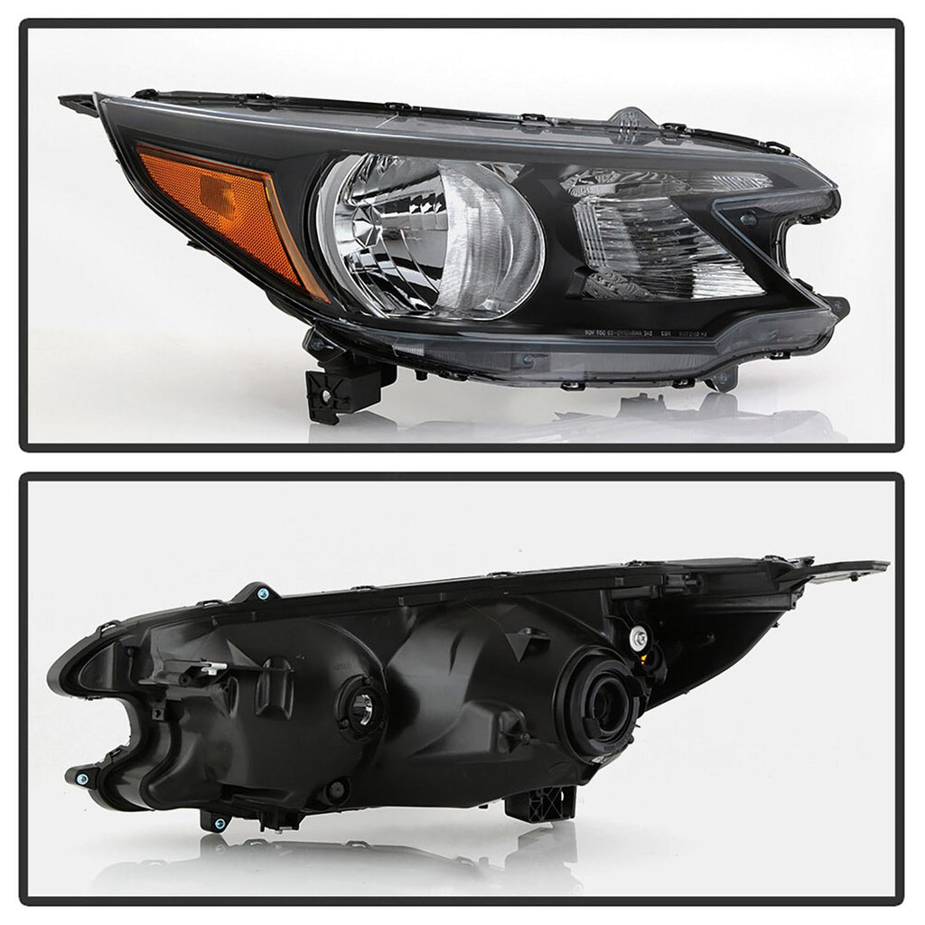 Black Halogen Headlights Assembly B687
