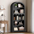 70.9" Tall Arched Wooden Bookcase I63686
