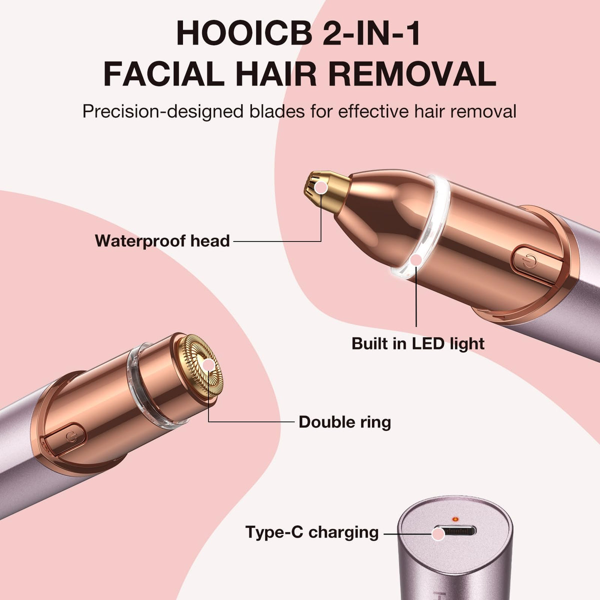 2 in 1 Electric Facial Hair Removal M18525