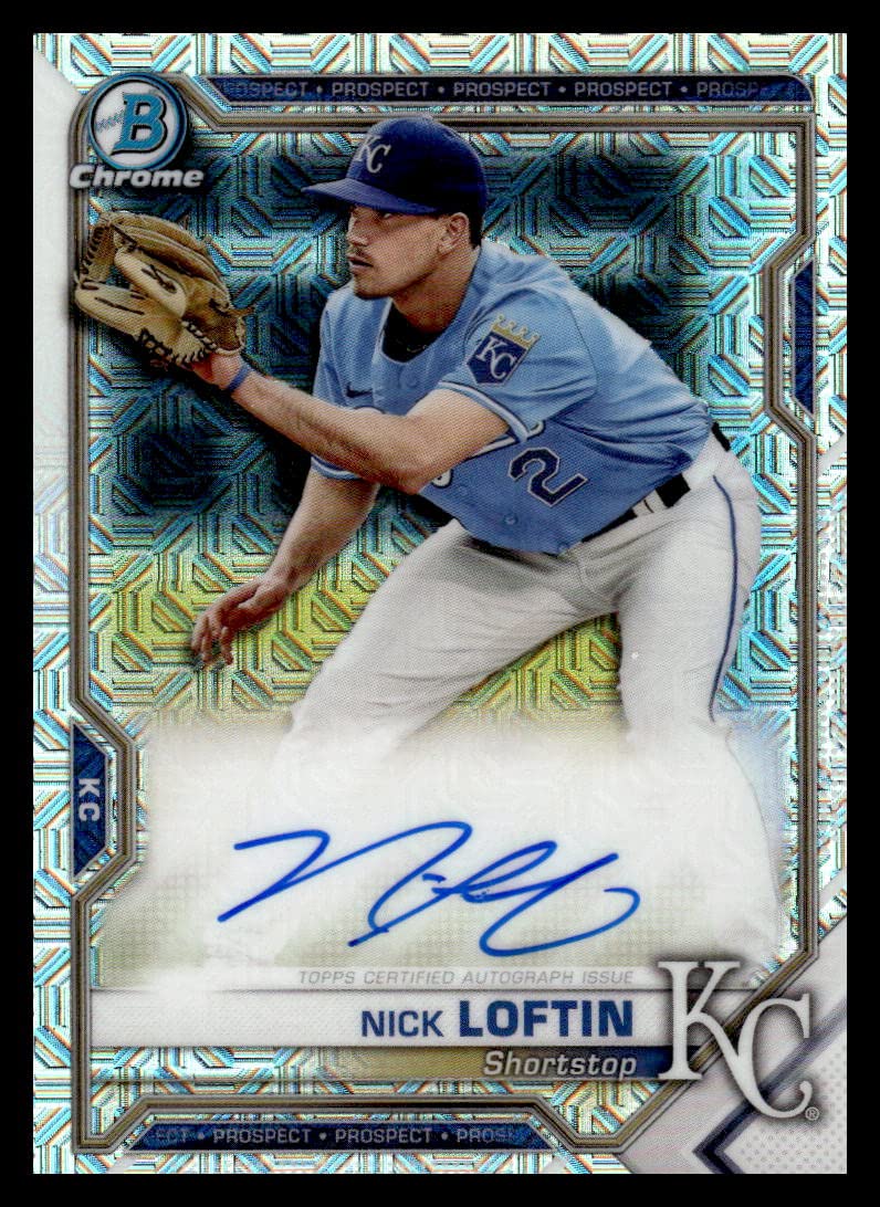 Autographed Refractor Baseball Trading Card O686