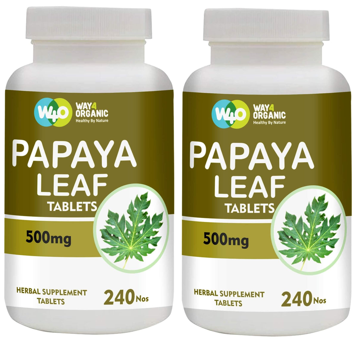 Papaya Leaf Extract 500 mg 240 Capsules H35521