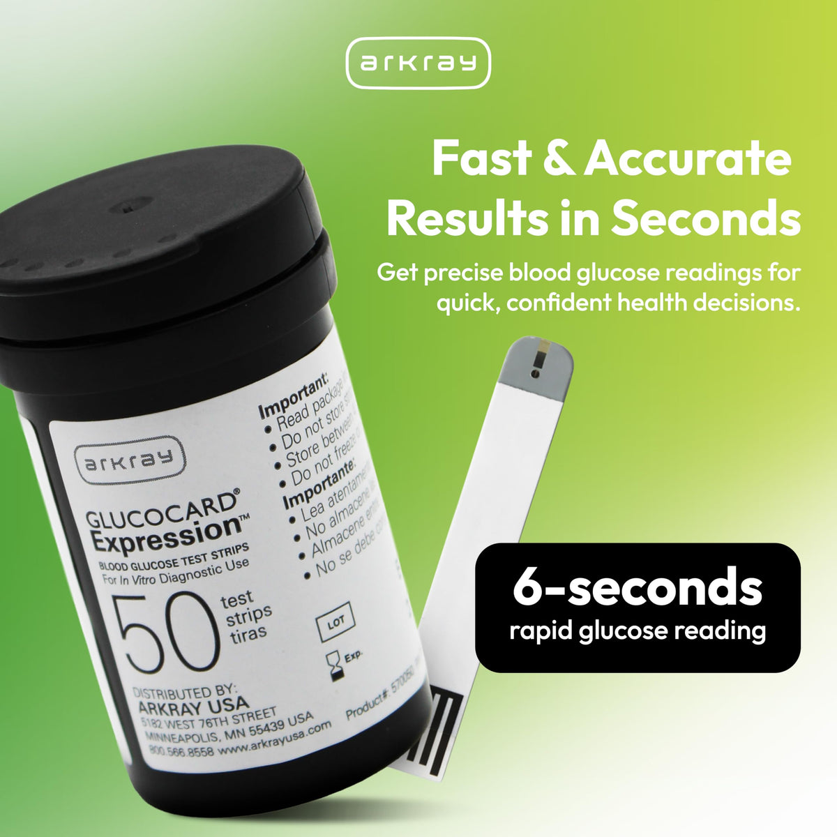 Glucose Test Strips, 100 Count S8242