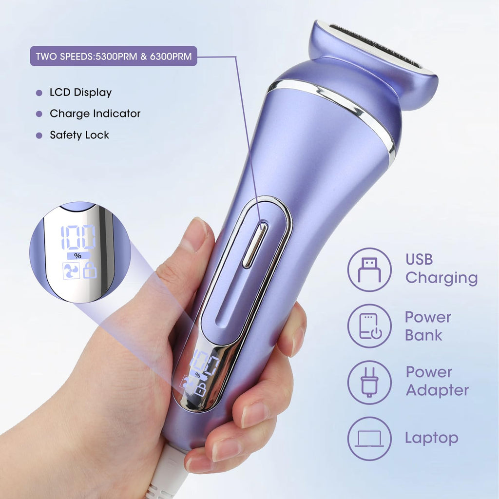 7 in 1 IPX7 Waterproof Electric Shavers Hair Removal Kit N70478