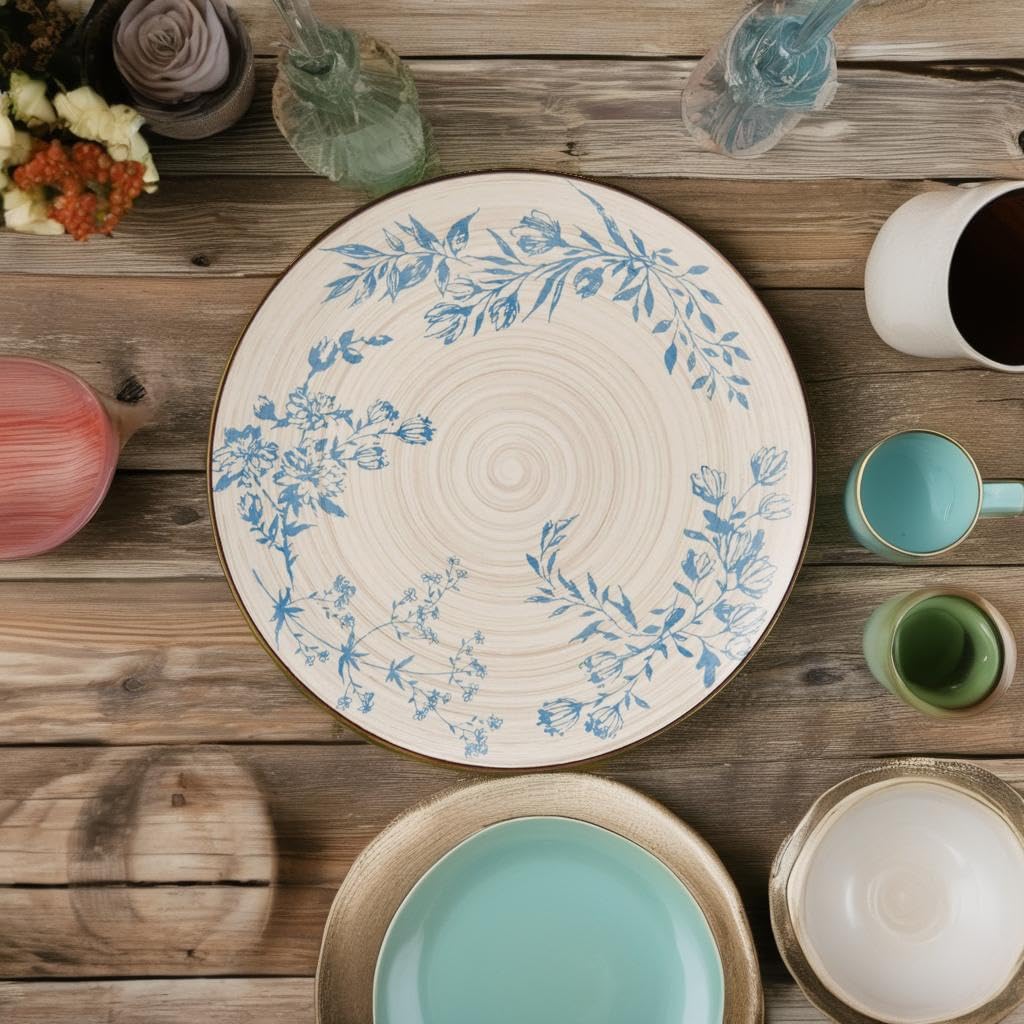 12 Piece Multicolor Dinnerware Set J2302