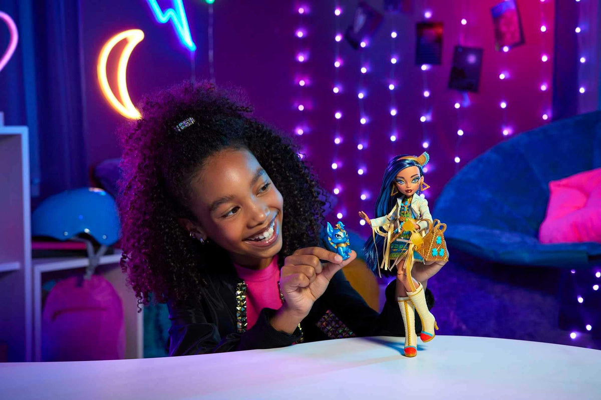 Monster High Doll with Blue Streaked Hair and Fashion Accessories Y290