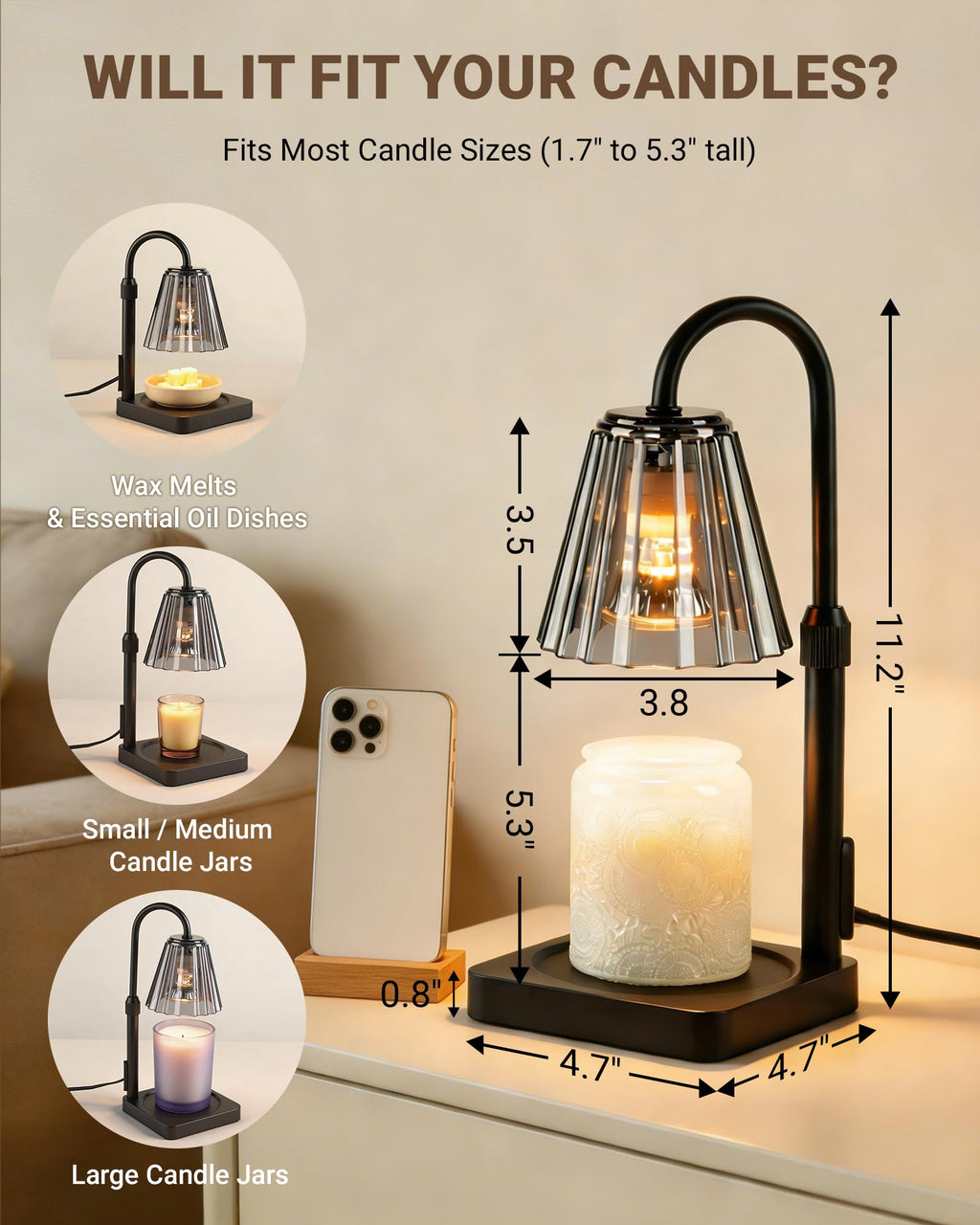 Candle Warmer Lamp with Timer L324
