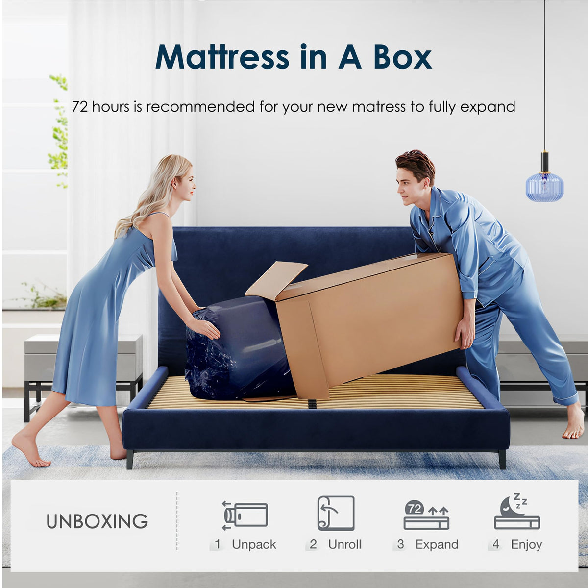 Twin 10 Inch Gel Infused Memory Foam Mattress Y9360