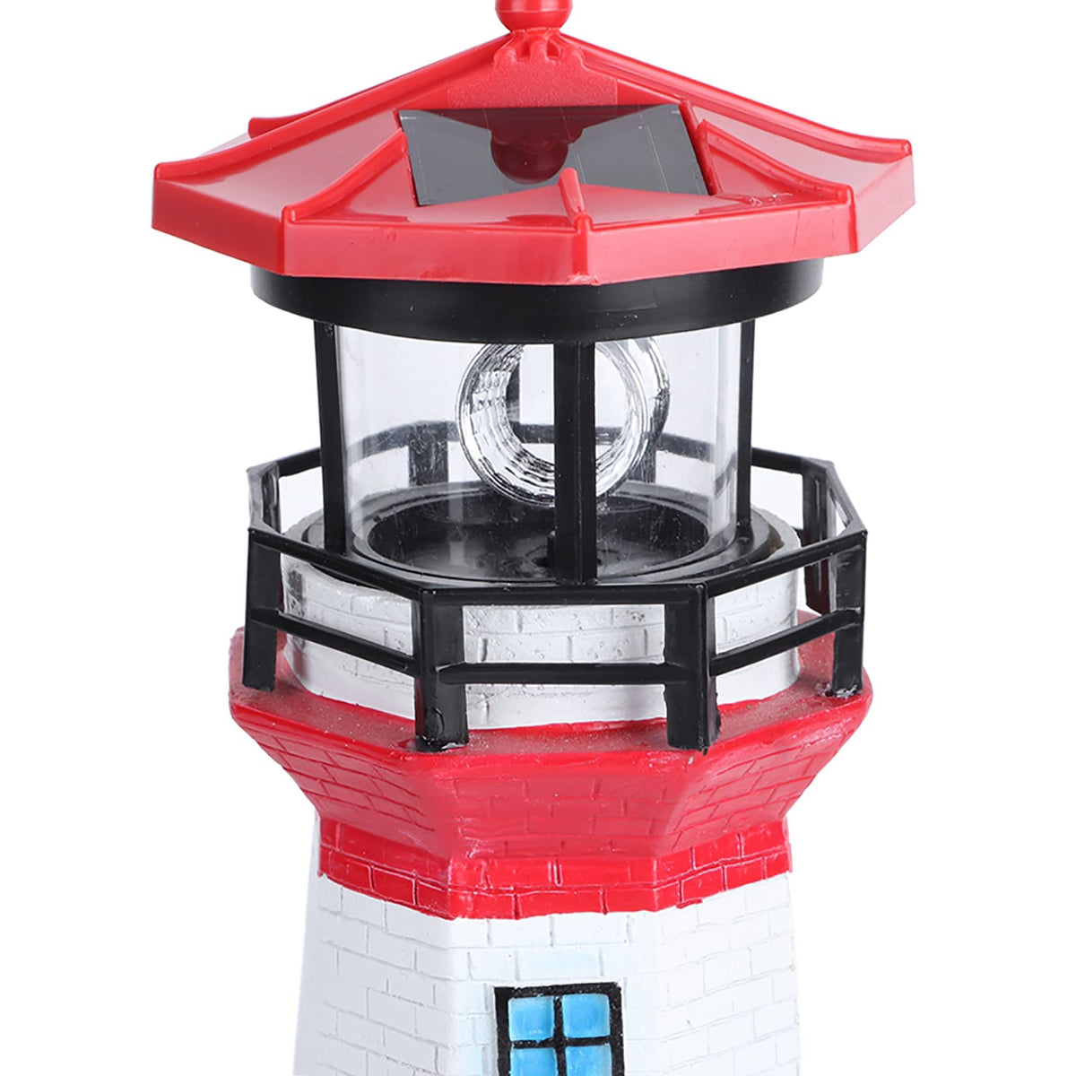 Solar Powered Rotating LED Lighthouse Q320
