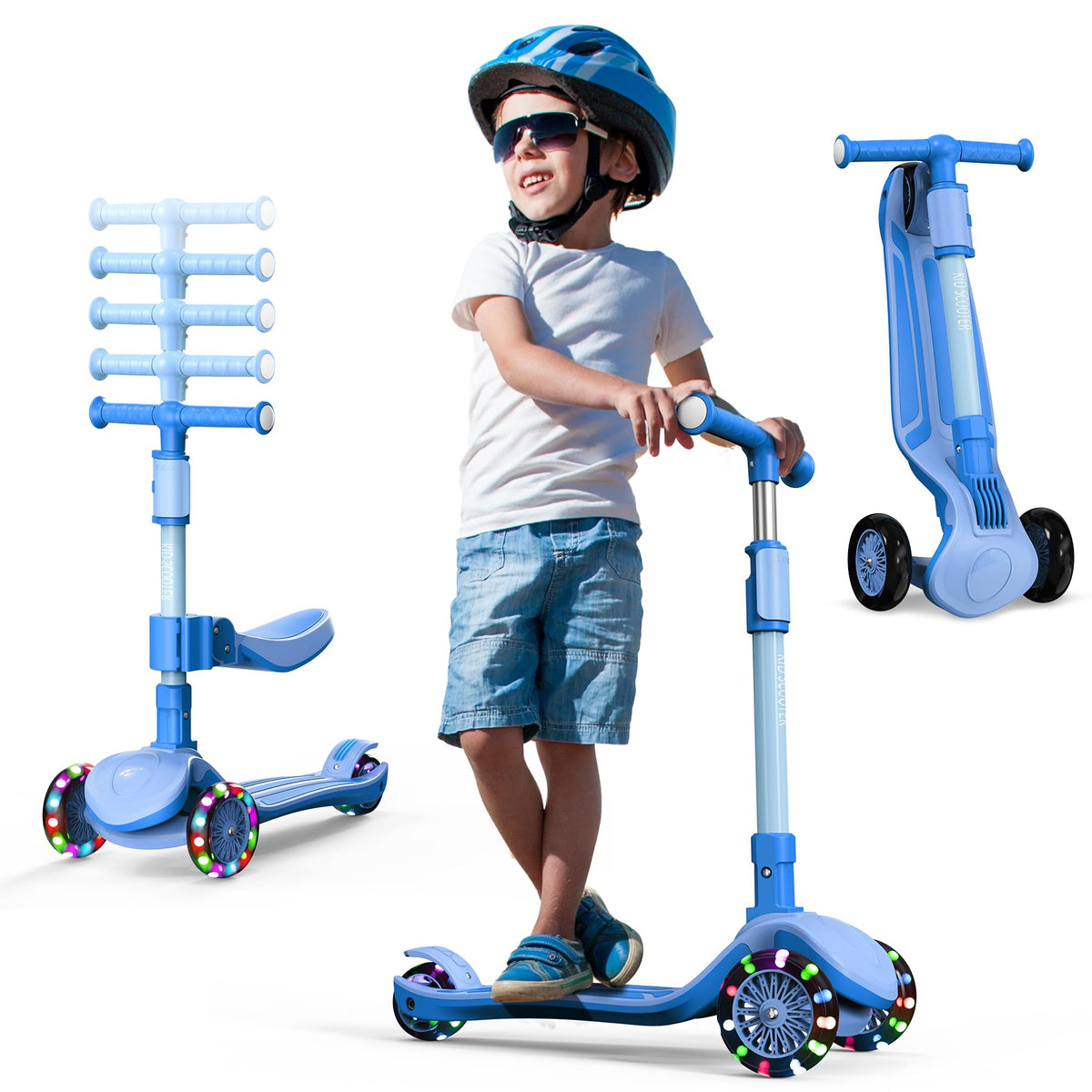 3 Wheel Foldable Kids Scooter with Seat W225