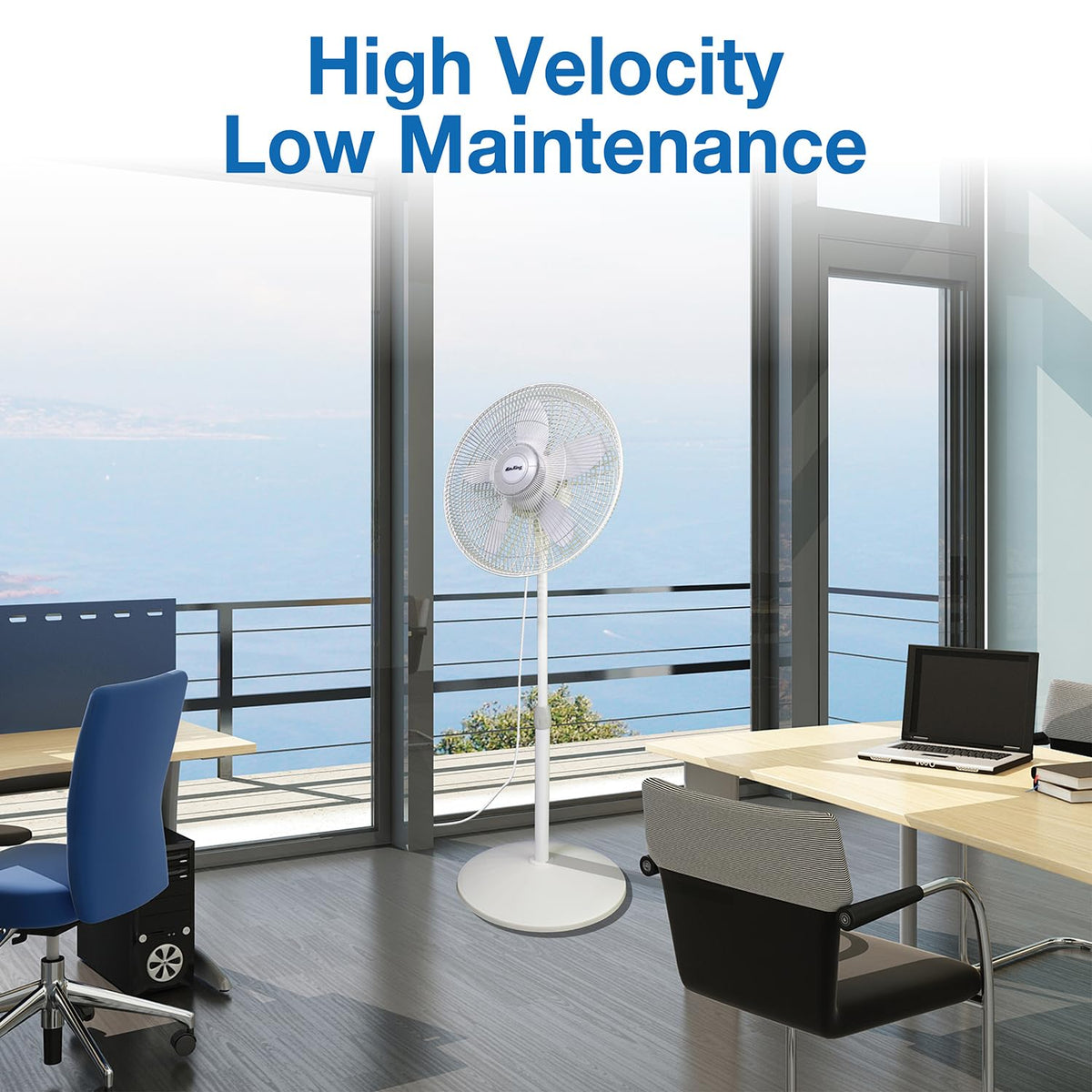 18-Inch 3-Speed Oscillating Pedestal Fan T2093