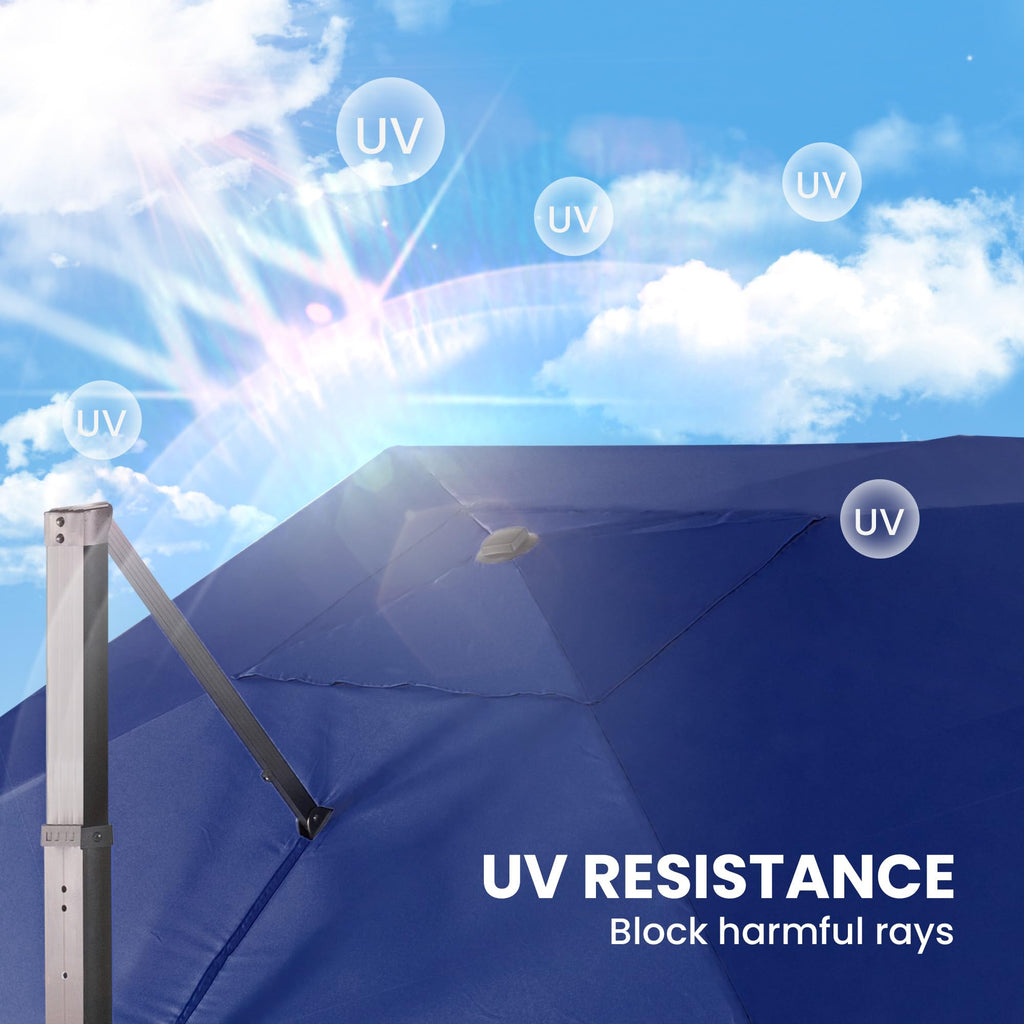 9' X 12' Rectangular Cantilever Patio Umbrella P86363