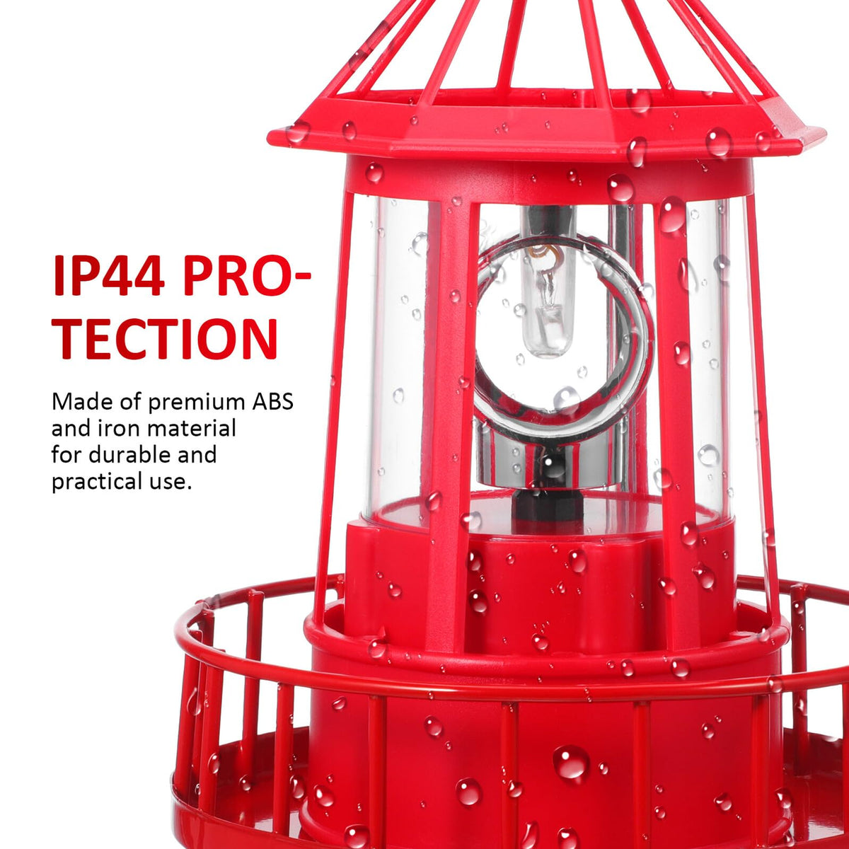 Solar Powered Rotating Lighthouse S702380