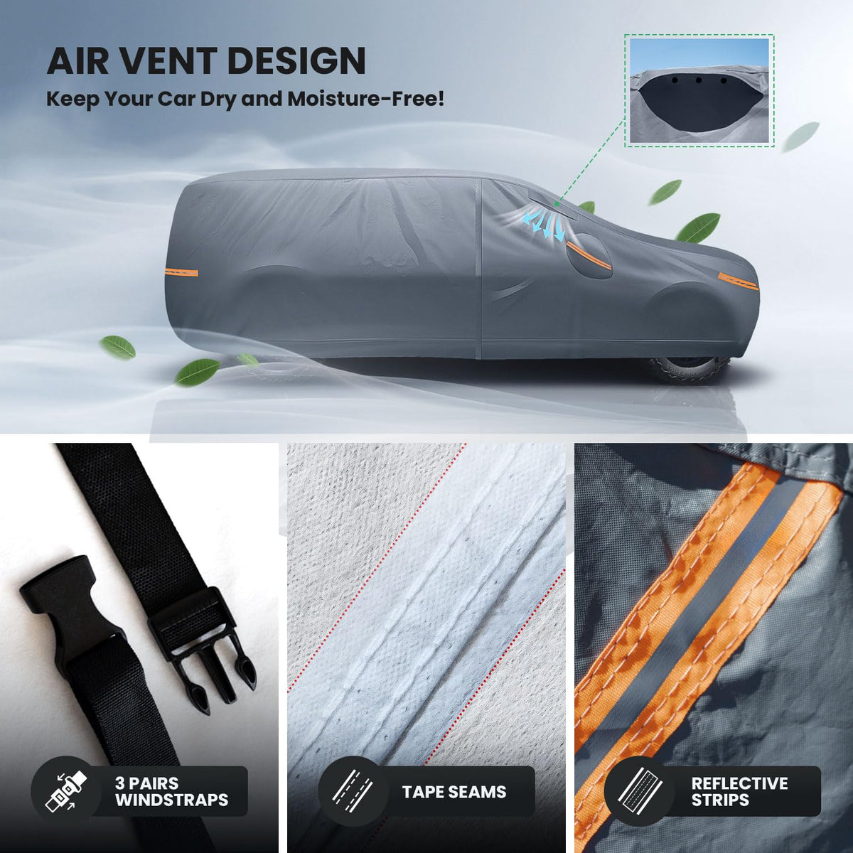 Waterproof Truck Cover with Zipper U31537