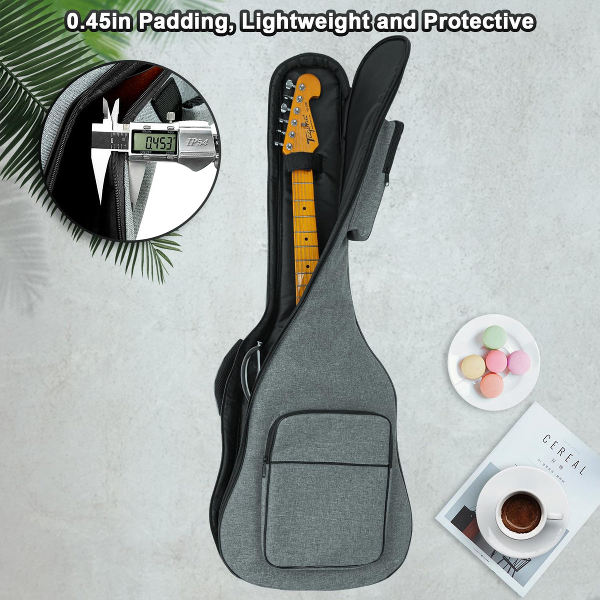 Padded Electric Guitar Gig Bag with Neck Strap V426