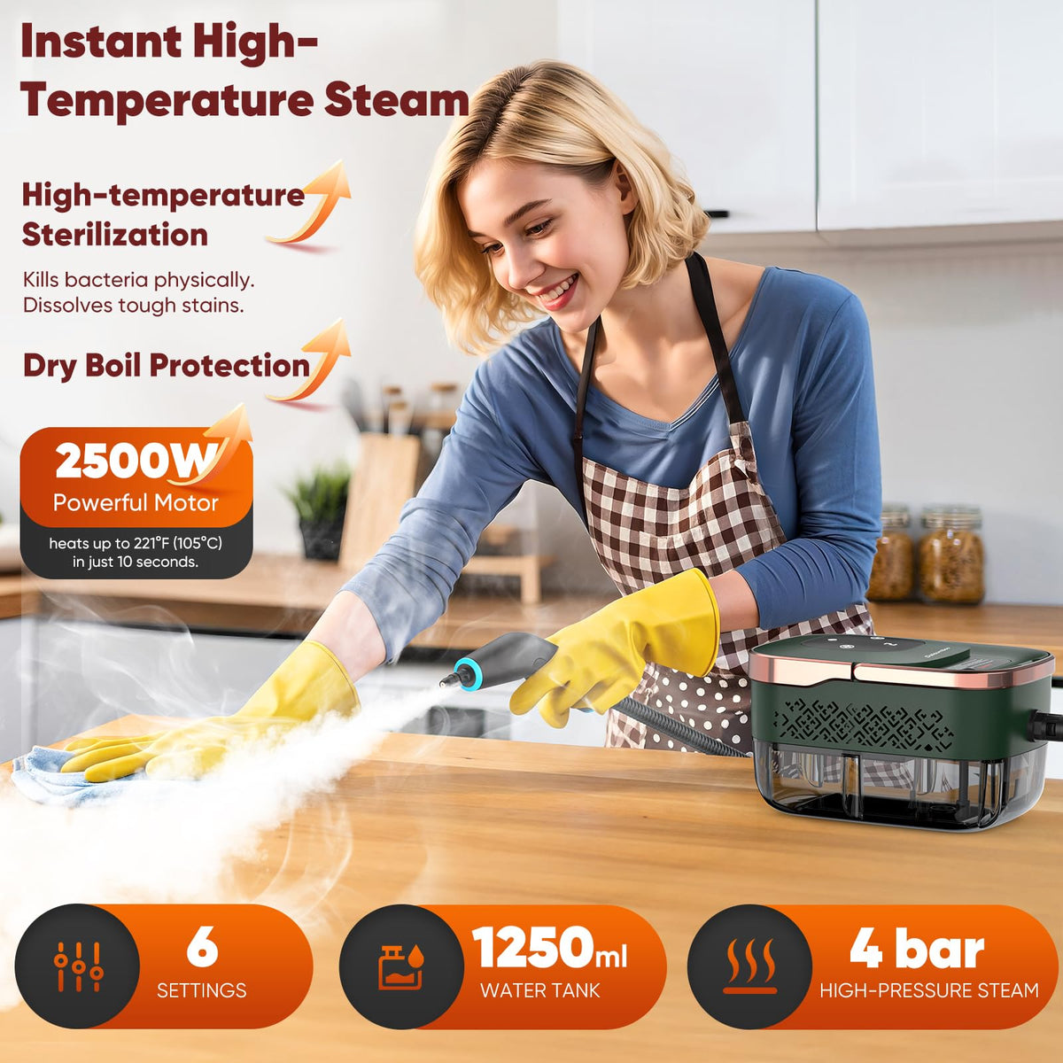 Handheld Pressurized Steam Cleaner Y757140