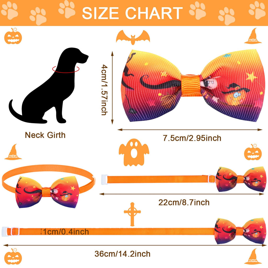 120 Pcs Halloween Dog Bow Ties O289