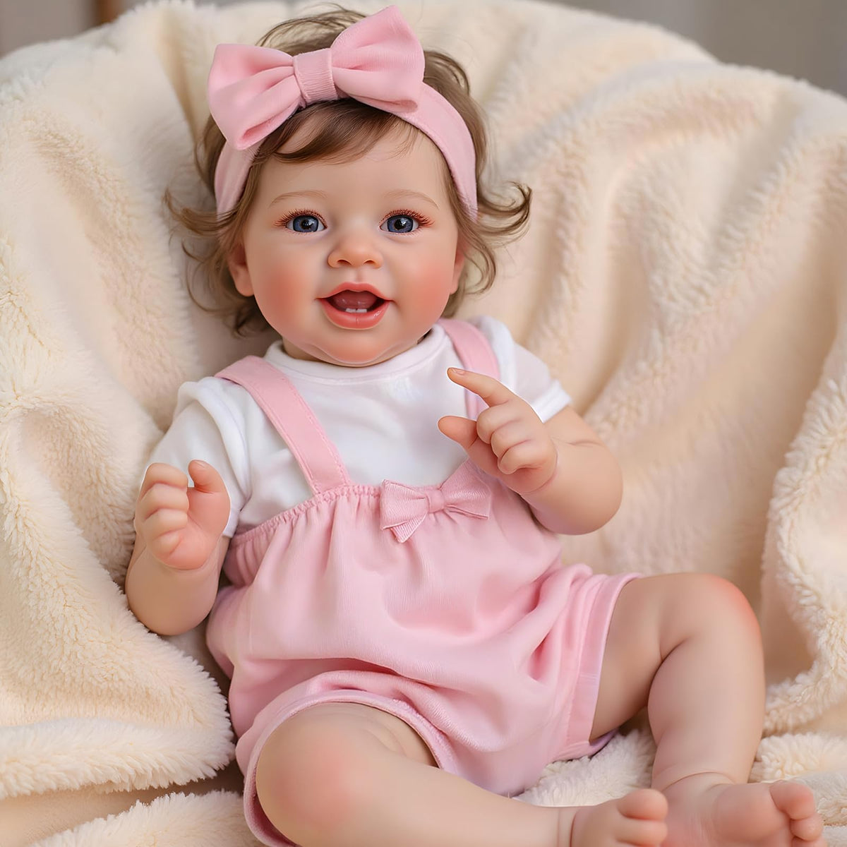 20 Inch Reborn Baby Dolls Girl with Rooted Hair S592234