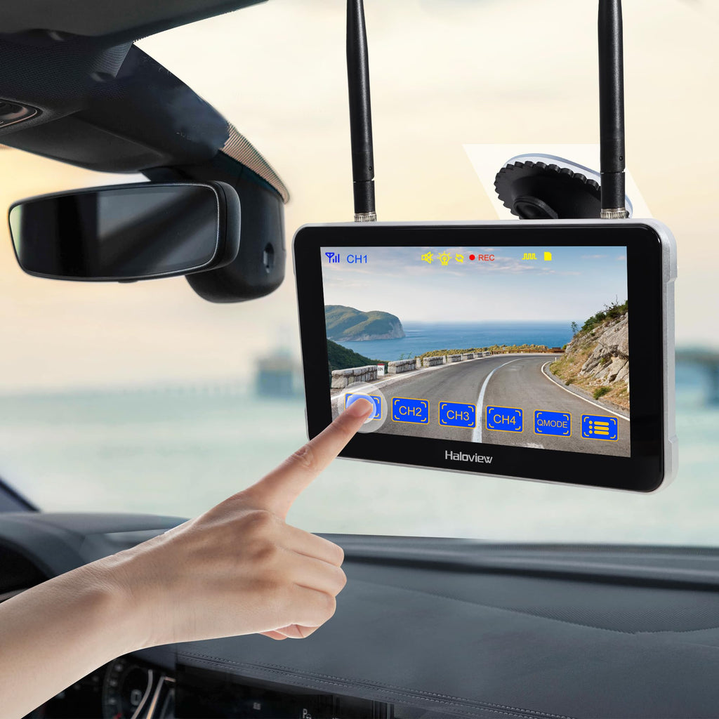 Wireless RV Backup Camera 7" Touch Screen Monitor System P7607