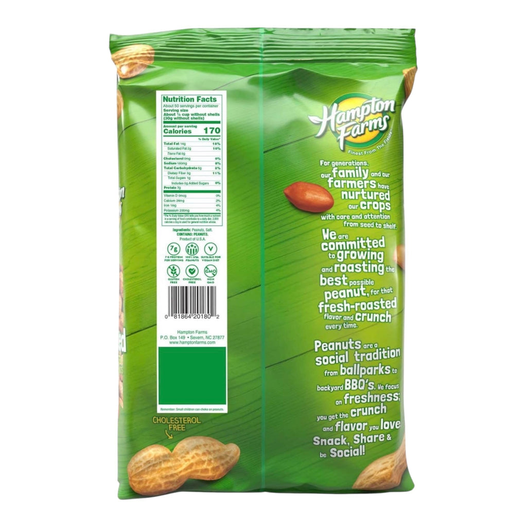 Salted In-Shell Peanuts 5 lb Bag Pack of 2 K47363