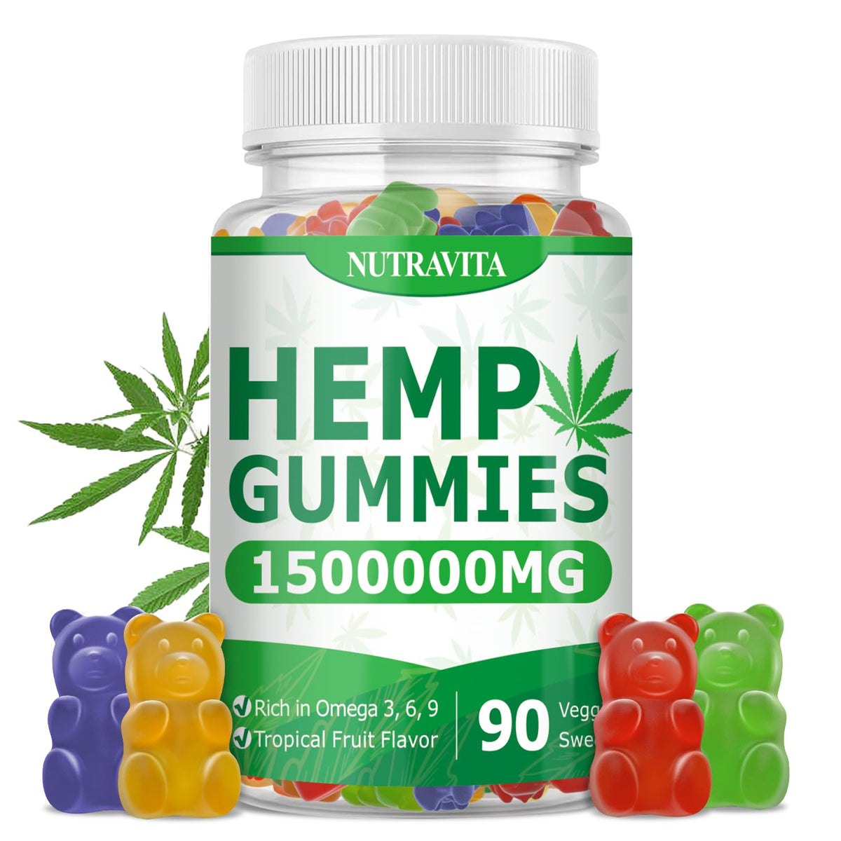 Hemp Gummies 90 Gummies V334