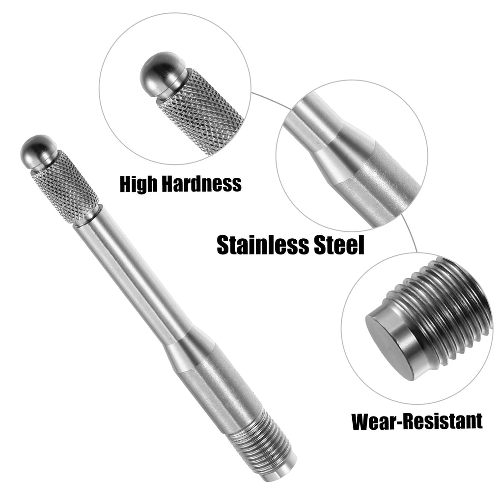 M14x1.5 Wheel Alignment Pin Mounting Tool Silver Tone Q3538