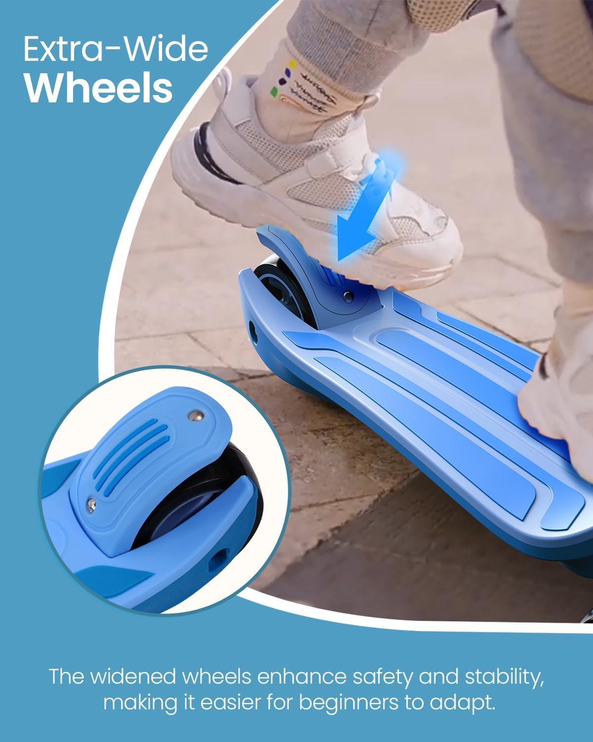 3 Wheel Foldable Kids Scooter with Seat W225