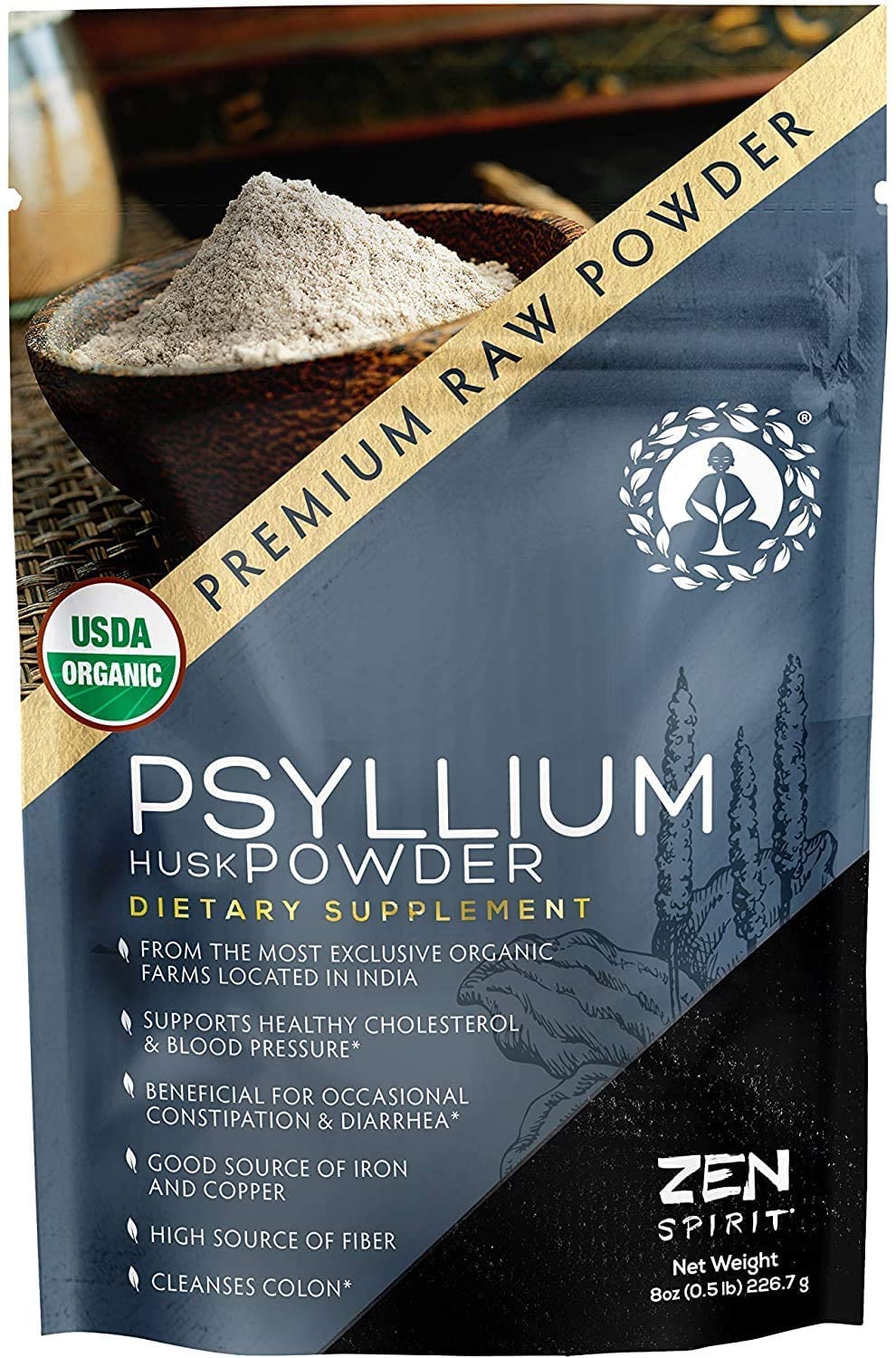 Organic Psyllium Husk Powder 8oz E647