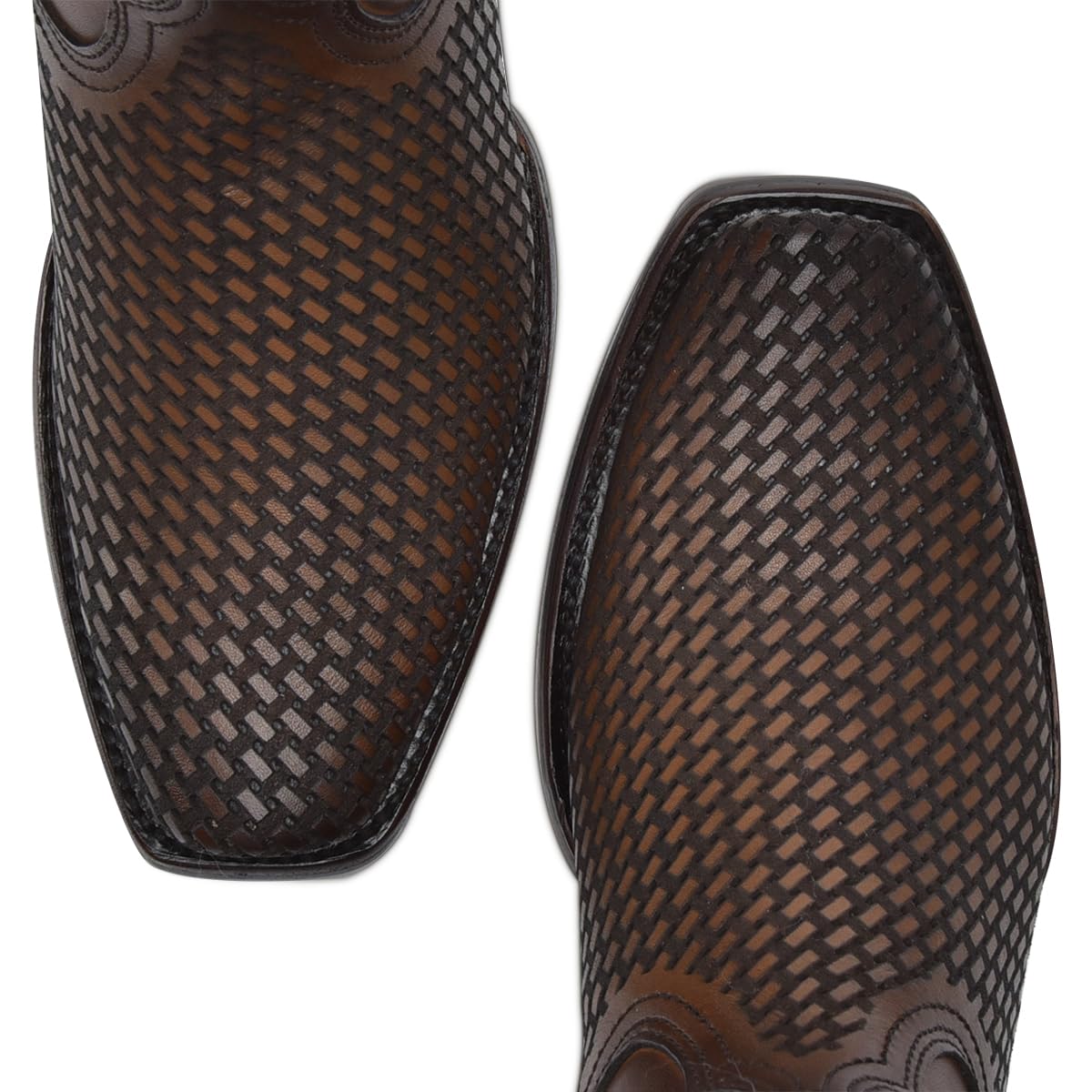 Western Boot Genuine Bovine Leather Side Zip Honey M576