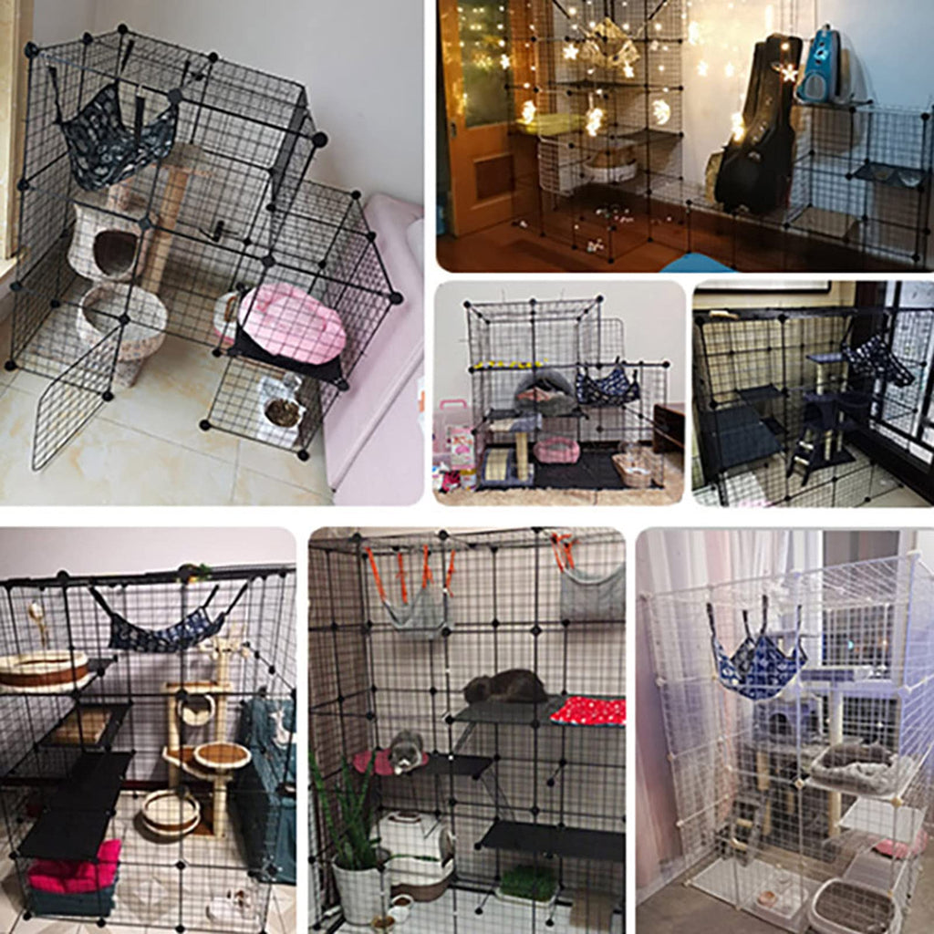 Metal Wire Cat Cage Indoor Playpen Kennel Crate C958