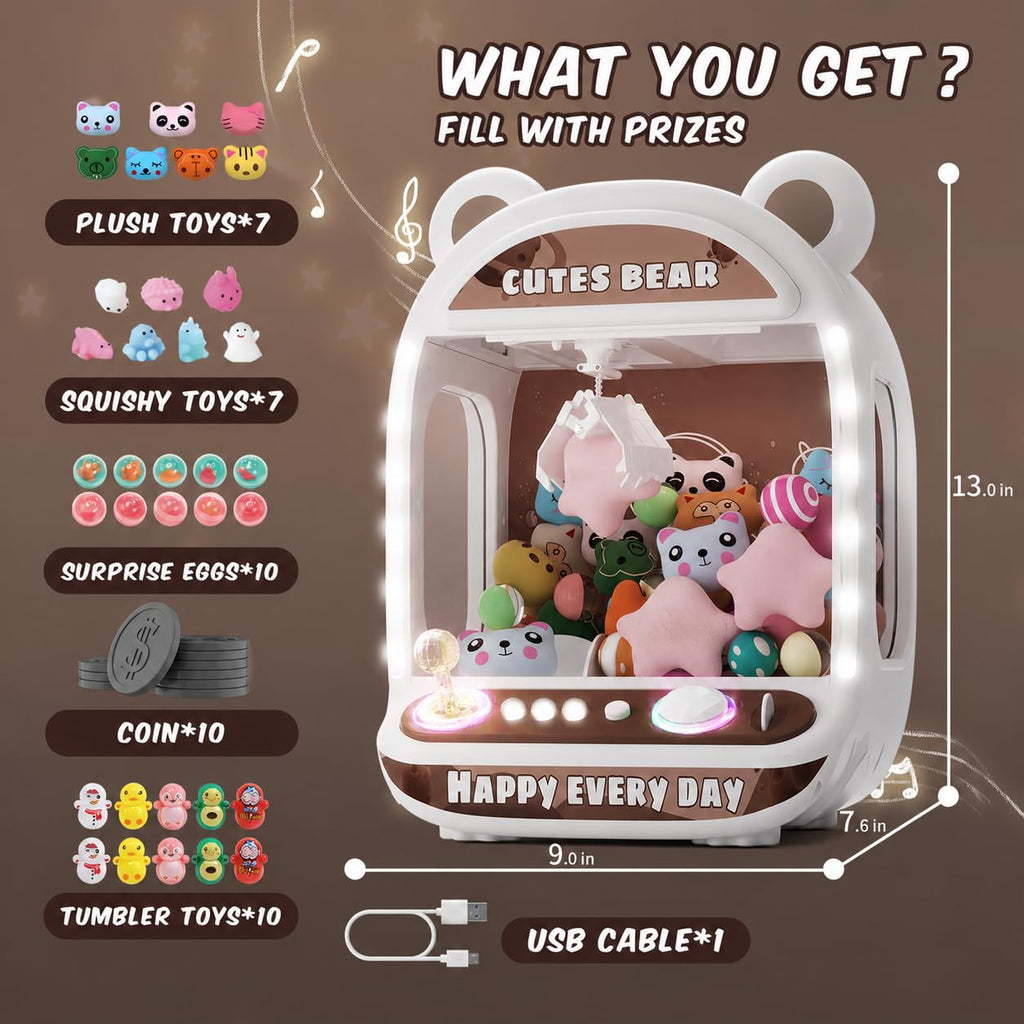 Claw Machine with Refill Toys & Prizes W4737