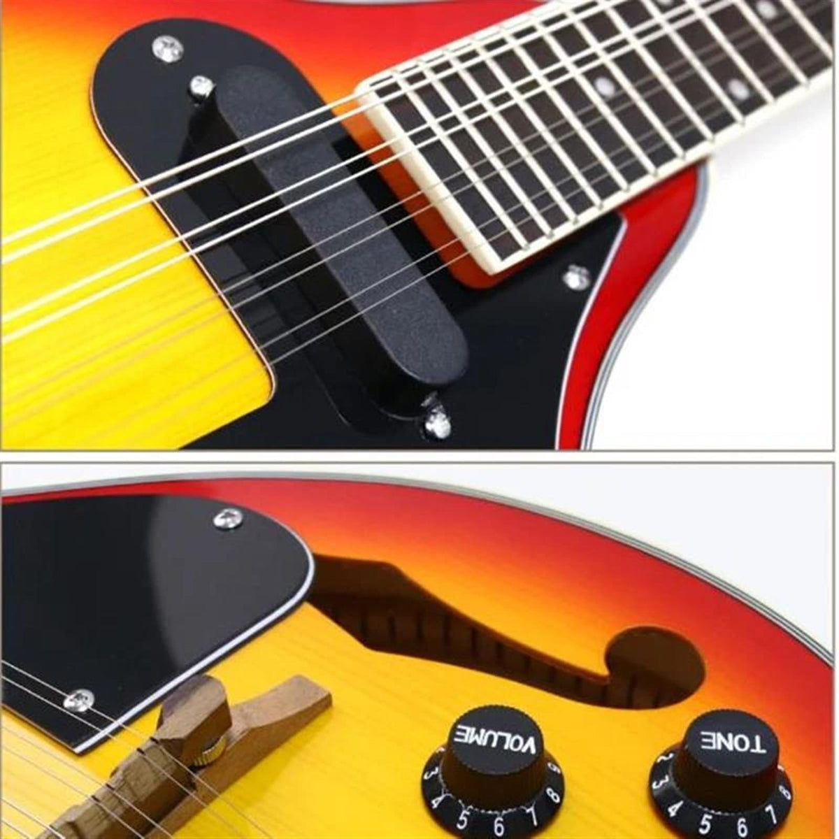 Electric Mandolin 8 Strings Spruce Sunburst H597220