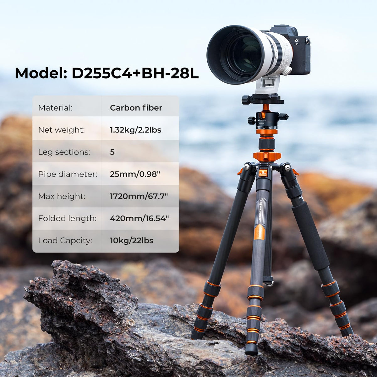 Carbon Fiber Camera Tripod U51455