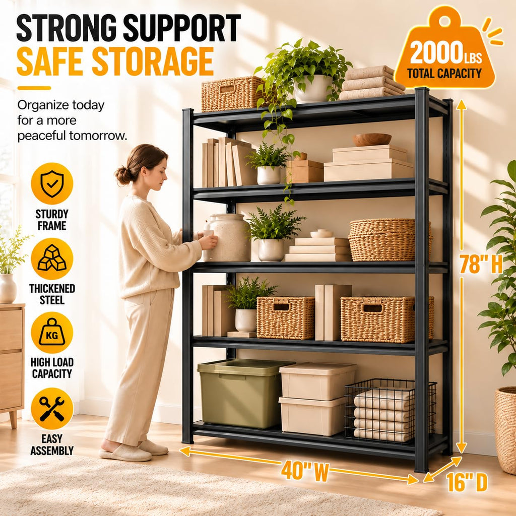Metal Adjustable Heavy Duty Bookshelf O8140