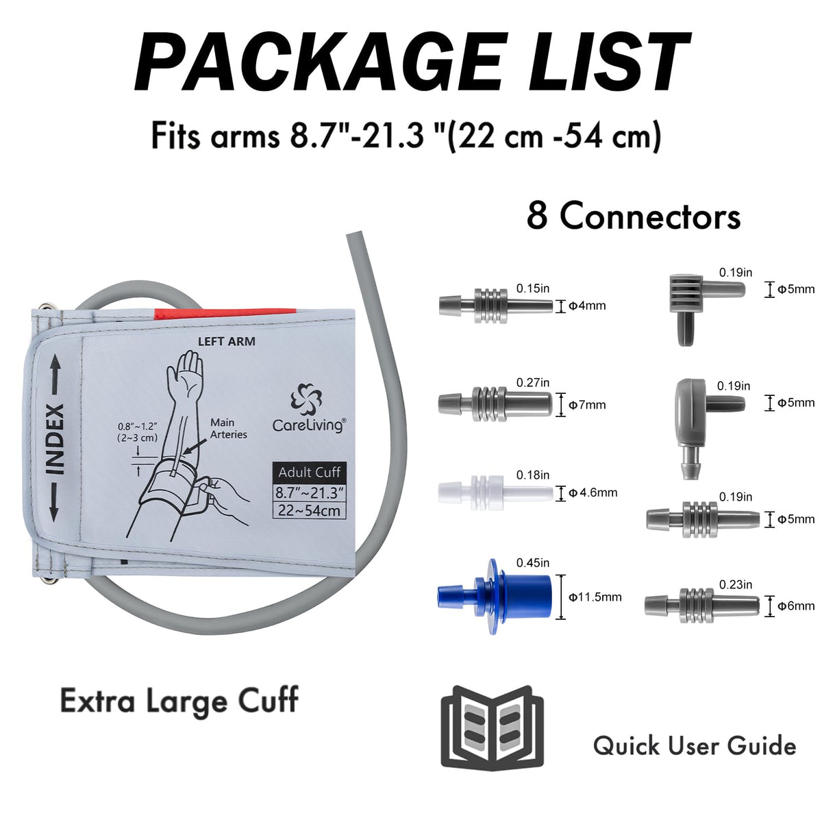 Extra Large Blood Pressure Cuff 8.7"-21.3" I202641