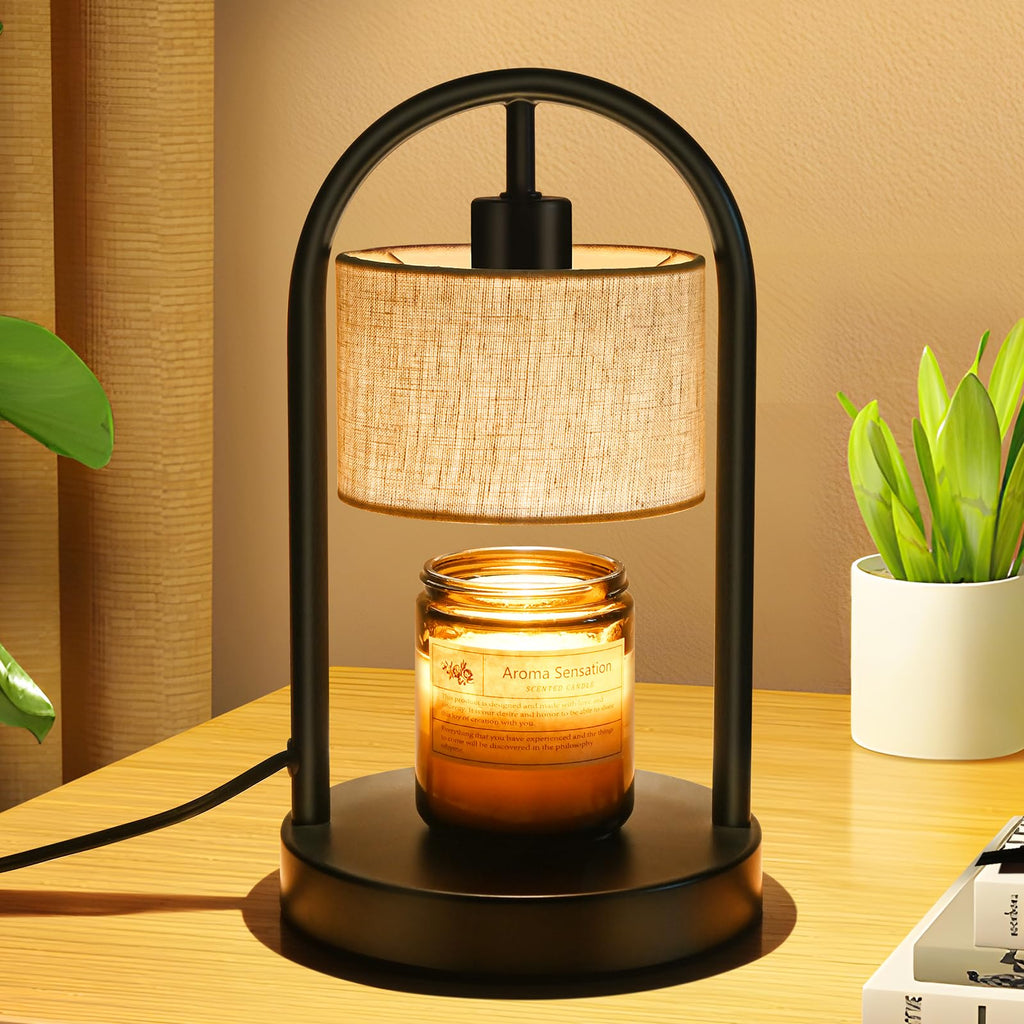 Dimmable Candle Warmer Lamp with Timer and 2 Bulbs F539318