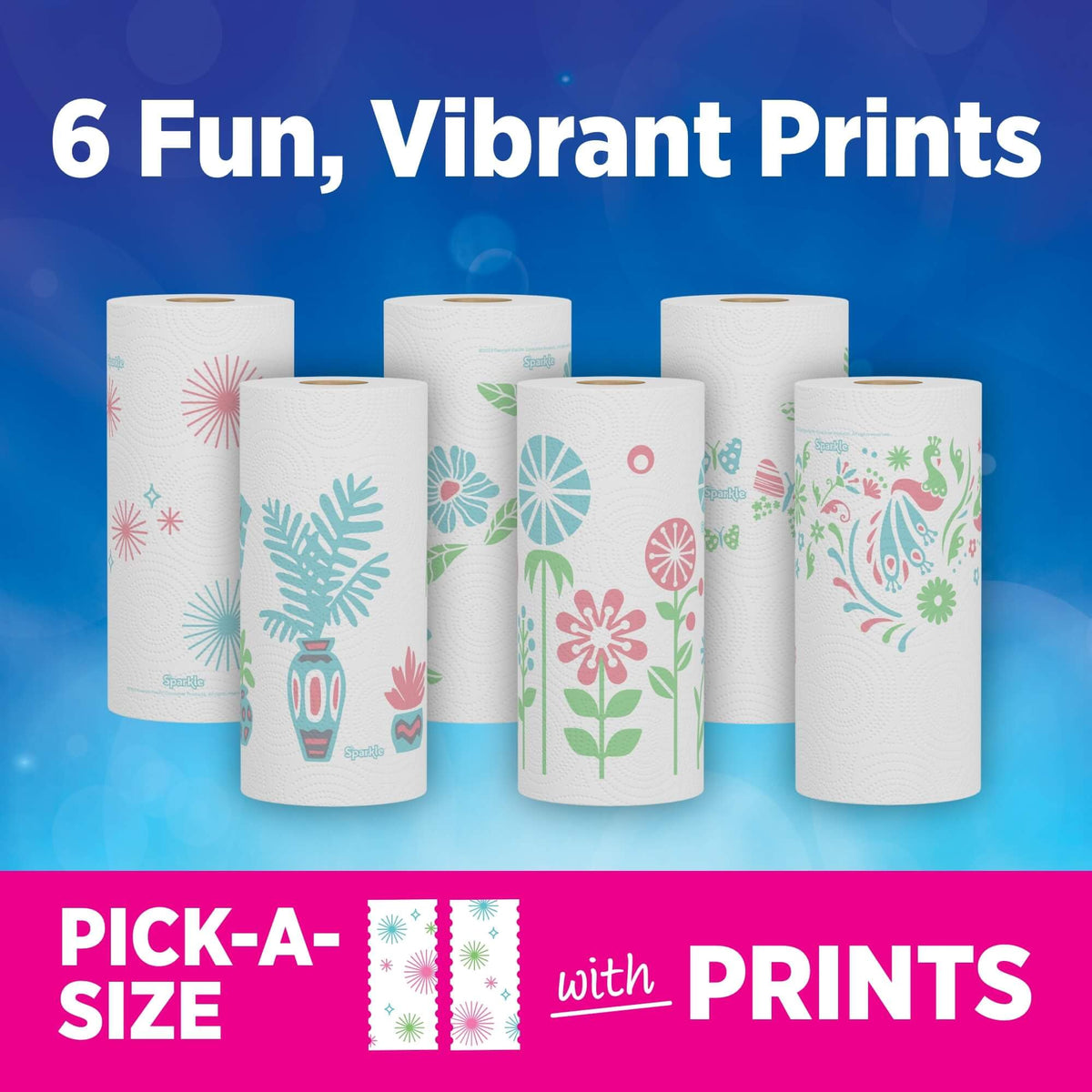 2-Ply Paper Towels, 6 Double Rolls X181931