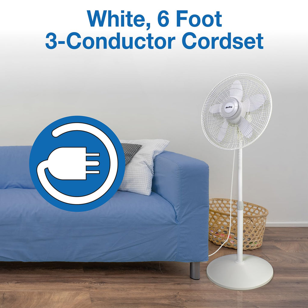 18-Inch 3-Speed Oscillating Pedestal Fan T2093
