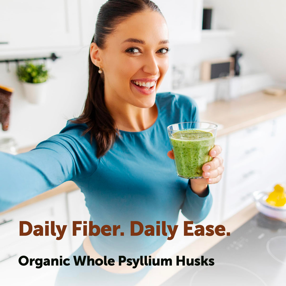 Organic Whole Psyllium Husks 3lbs Unflavored Soluble Fiber Supplement A95312