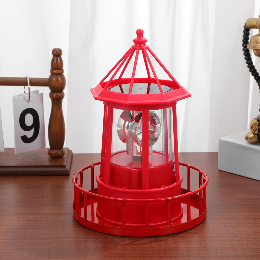 Solar Powered Rotating Lighthouse S702380