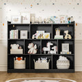 Black 3 Tier Wood Bookshelf I170465