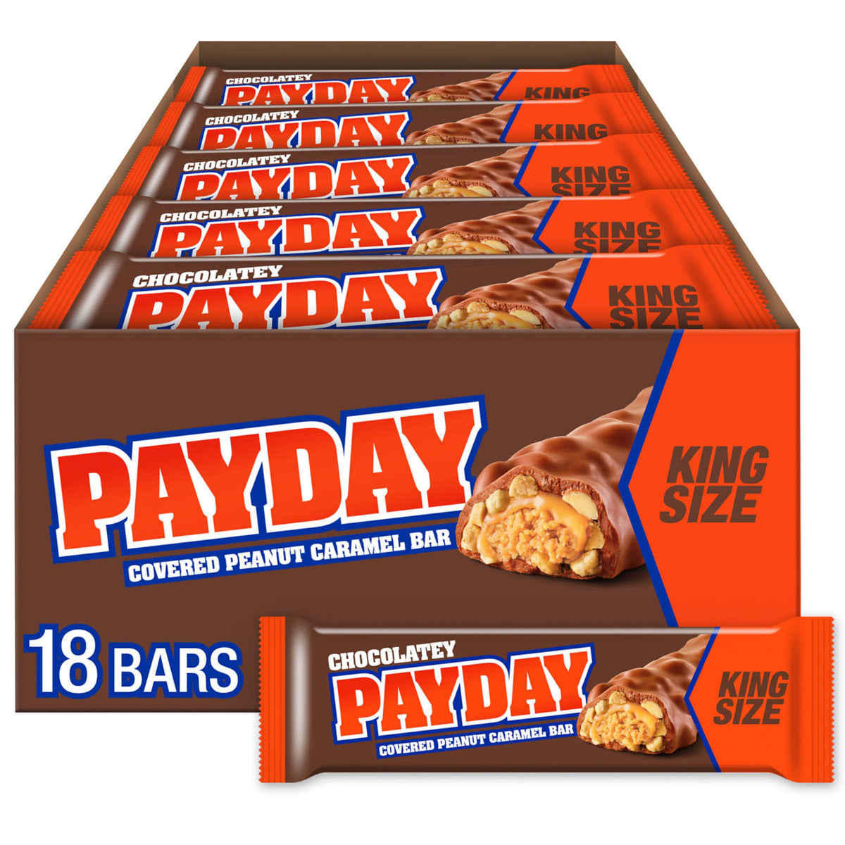 Chocolatey Peanut Caramel King Size Candy Bar 3.1 oz U2528
