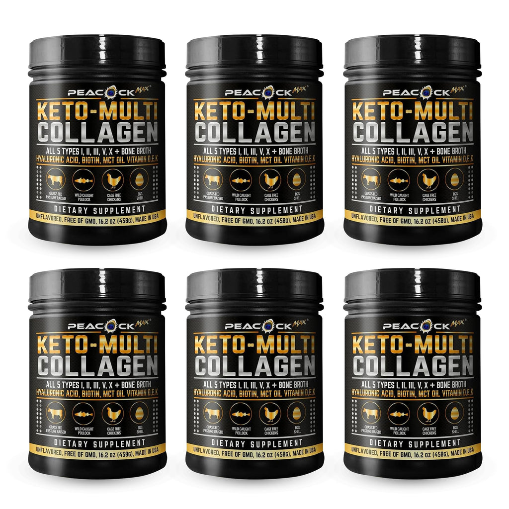 Multi Collagen Protein Powder 16.2 oz Pack of 6 Unflavored L2347