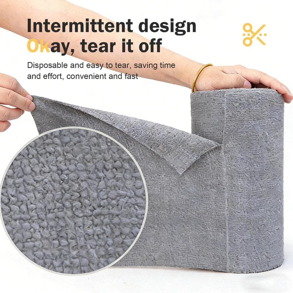 20 PCS Gray Microfiber Cleaning Cloth Roll M664