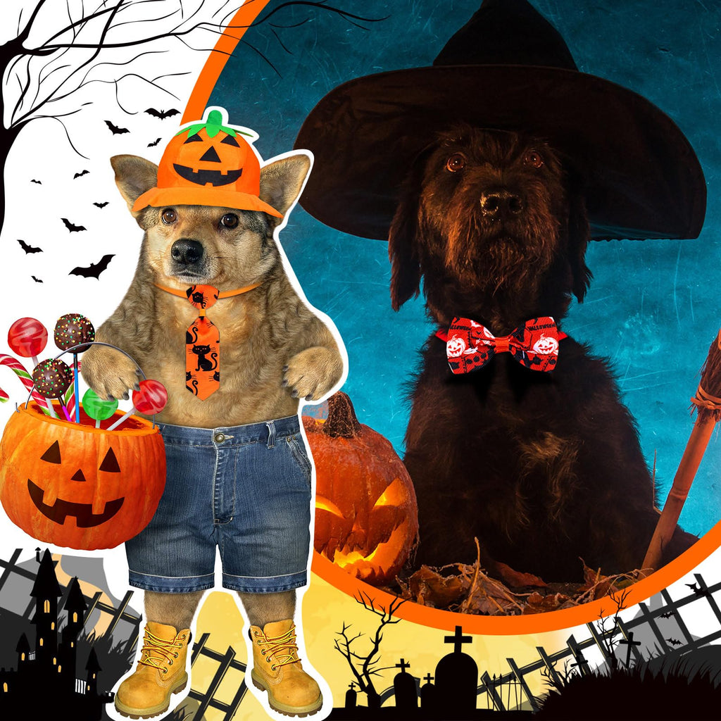 120 Pcs Halloween Dog Bow Ties O289