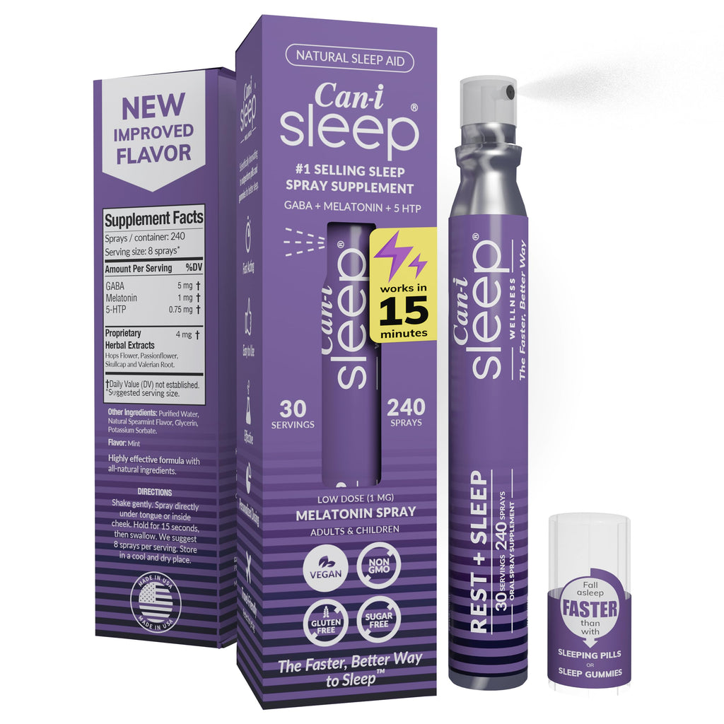 Natural Sleep Aid Spray with Melatonin 1 mg, GABA, & 5HTP I656091