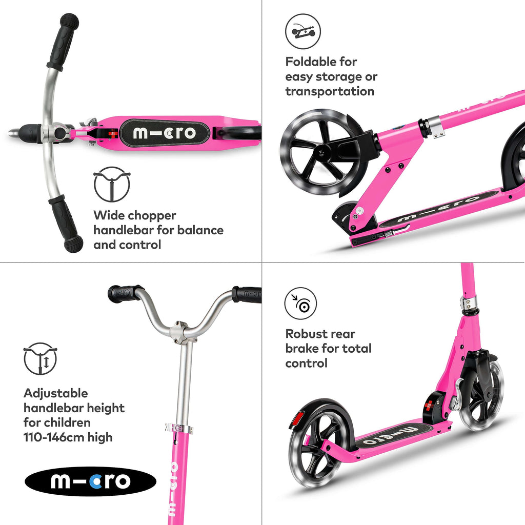 2 Wheel Foldable Kids Scooter with Adjustable Handlebar W19636