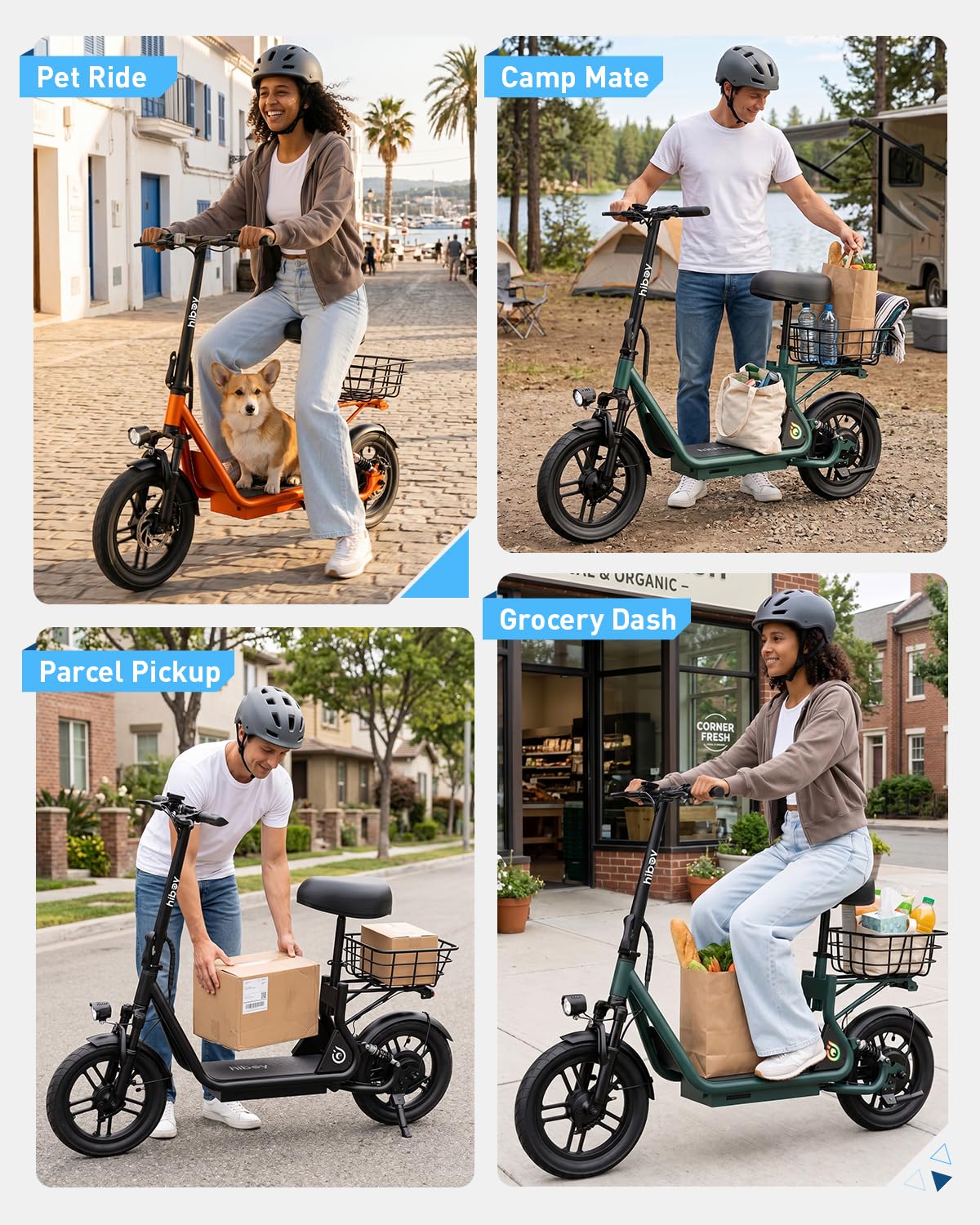 Electric Scooter with Seat W43545