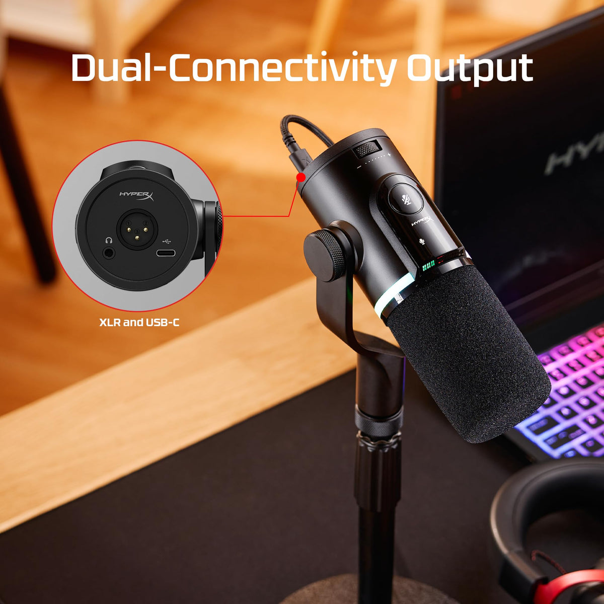 Black XLR USB Dynamic Microphone Z156224
