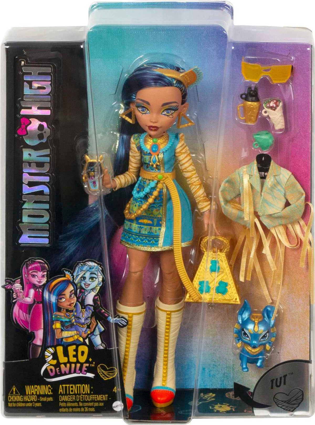 Monster High Doll with Blue Streaked Hair and Fashion Accessories Y290